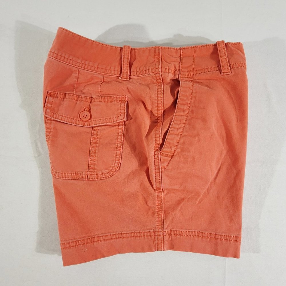 EDDIE BAUER Women's 2 (Actual 29" x 6") "Heritage Wash" Peach Shorts Stretch - Picture 3 of 5